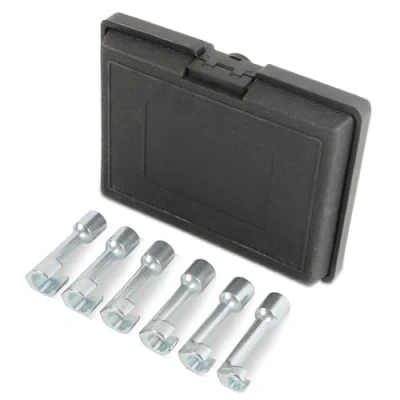 Afbeelding van PLAYOCCAR Diesel Injector Line Dopsleutelset 12PT 1/2&quot; Drive, 6PCS L Type Open Ended Momentsleutelset (Maat: 12/14/16/17/18/19mm)