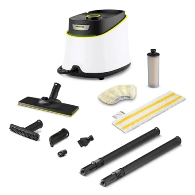 Afbeelding van Kärcher stoomreiniger SC 3 Deluxe Inclusief vloerreinigingsset EasyFix 1.900 W Opwarmtijd: 30 sec. Gebruiksoppervlakte: 75 m² Reservoir 1 l Microvezeldoeken LED Ring