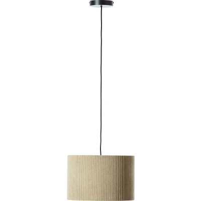 Afbeelding van Brilliant Tony Hanglamp E27 max 1x25W Ribstof Grijs