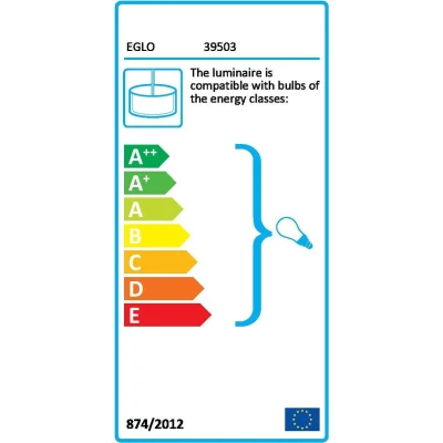 Afbeelding van EGLO SIRACUSA hangende plafondverlichting Flexibele montage Nikkel E27 A,A+,A++,B,C,D,E