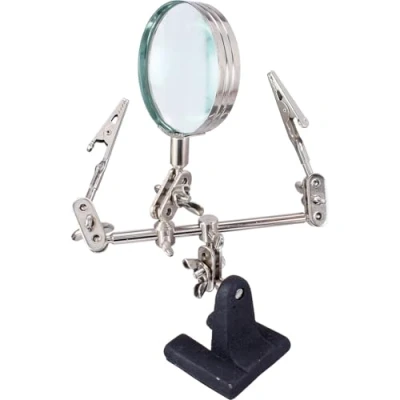Afbeelding van InLine® Derde hand met vergrootglas,