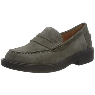 Afbeelding van Geox Spherica Instappers, Dames, Maat: 41, Dark grey Leer