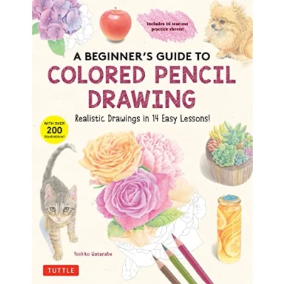 Afbeelding van A Beginner&#039;s Guide to Colored Pencil Drawing: Realistic Drawings in 14 Easy Lessons! (With Over 200 illustrations)