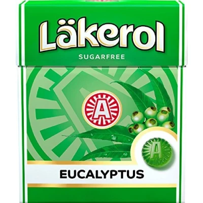 Afbeelding van Cloetta Lakerol Eucalyptus pastilles 48 dozen of 25g