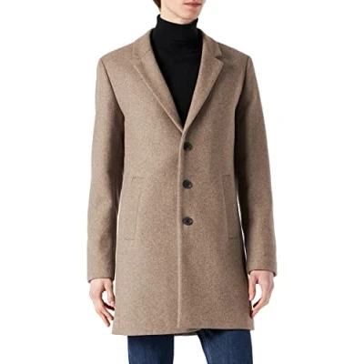 Afbeelding van JACK &amp; JONES Jjemoulder Wool Coat Sn Wollen Jas heren,grijsbeige,S