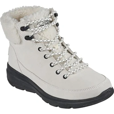 Afbeelding van Skechers Dames Snowboots, Dames, Maat: 38, Ecru Veloursleer