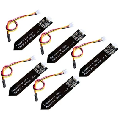 Afbeelding van 5pcs Capacitive Soil Moisture Sensor Corrosion Resistant Gravity 3 Pin Interface