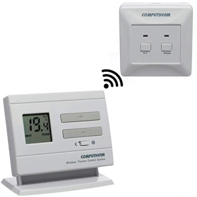 Afbeelding van Computherm Q3RF Digitale radiografische kamerthermostaat, thermostaat voor verwarming, airconditioning &amp; vloerverwarming, wandthermostaat draadloos digitaal