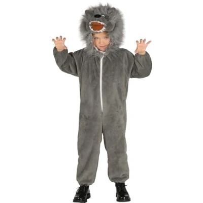 Afbeelding van Fiestas Guirca Verkleedpak Wolf Junior Grijs Maat 96 108