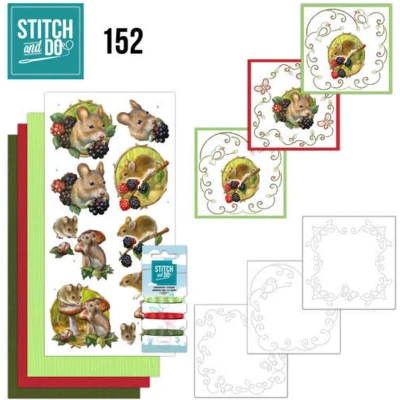 Afbeelding van Nr. 152 Stitch and Do Forest Animals by Amy Design