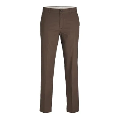 Afbeelding van JPSTKANE JJOTIS Linnen Blend Chino, Coffee Quartz, 31W x 34L