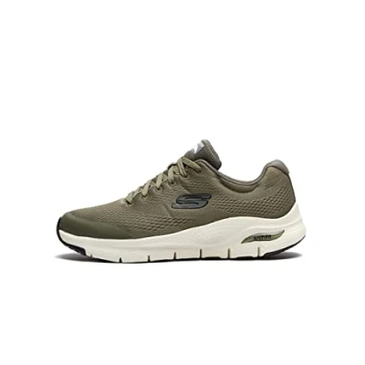 Afbeelding van Skechers ARCH FIT heren Sneaker, Olive Textile/Synthetic/Trim, 42.5 EU