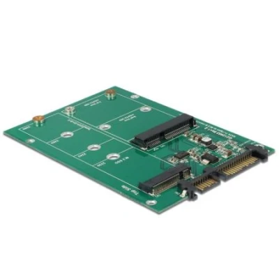 Afbeelding van 22 Polig SATA naar mSATA + M.2 NGFF adapter Delock