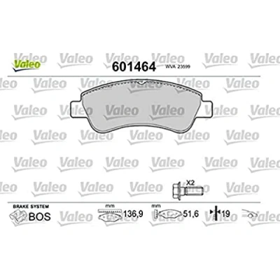 Afbeelding van Valeo Remblokset 601464