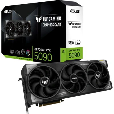 Afbeelding van ASUS TUF Gaming GeForce RTX 5090 32 GB GDDR7 Grafische kaart (Nvidia RTX5090, 3,6 sleuf ontwerp, PCIe 5.0, 2X HDMI 2.1b, 3X DisplayPort 2.1a, RTX5090 32G GAMING)
