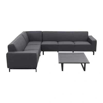 Afbeelding van VDG Boavista/Cuba Sunbrella loungeset Sooty 4 delig links