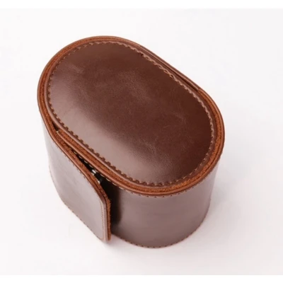Afbeelding van Luxe Horloge Rol 1 Stuk Horlogedoos Watch Roll Etui Leer Houder Sieradendoos Opbergdoos Heren Bruin