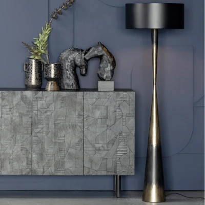 Afbeelding van BePureHome Vloerlamp Blackout Too Metaal