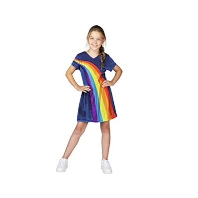 Afbeelding van K3 Verkleedjurk Regenboog Blauw, 9 11 jaar