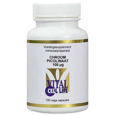 Afbeelding van Vital Cell Life Chroom Picolinaat 100 Mcg, Veg. capsules