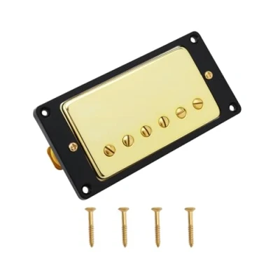 Afbeelding van OTOTEC 50mm Hals Gitaren Humbucker Double Coil Pickups Gold Elektrische Gitaar Pickup Compatibel met LP Stijl Gibson Les Paul Schroeven