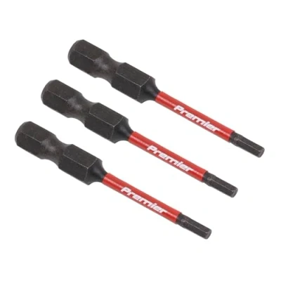 Afbeelding van Sealey 3st 50mm Hex 2.5mm Impact Power Tool Bit Set AK8235