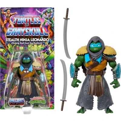 Afbeelding van Masters of the Universe Origins Turtles Grayskull beweegbare actiefiguren, Teenage Mutant Ninja &amp; Motu Crossover figuren, HTH17