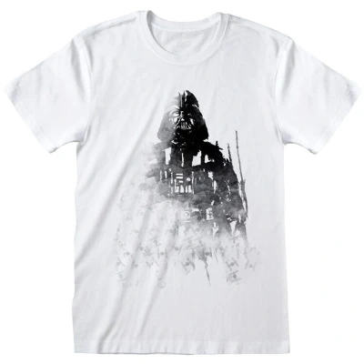 Afbeelding van Star Wars Faded Vader T shirt wit S Heren