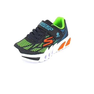 Afbeelding van Skechers Flex Glow Elite Vorlo Jongens Sneakers Donkerblauw/Multicolour Maat 36