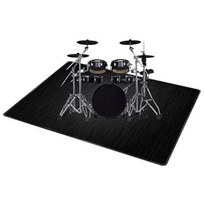 Afbeelding van Drum Tapijt Antislip Rug Mat Professioneel Voor Elektronische Drums Bas Snaredrums Rekken Gitaren Kit Etc Muziekinstrumenten Geluiddichte (80CM 200CM)