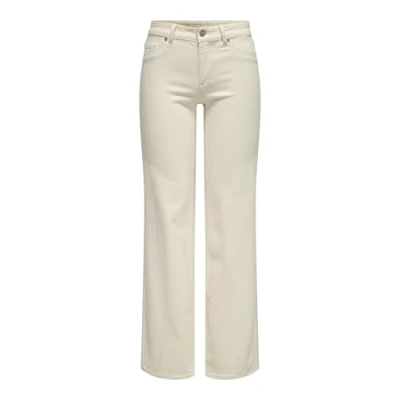 Afbeelding van Onlblush Mid Straight DNM Dot Noos, ecru, 3XL / 32L