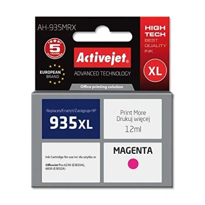 Afbeelding van Activejet AH 935MRX inkt (vervanging voor HP 935XL C2P25AE; Premium; 12 ml; magenta)