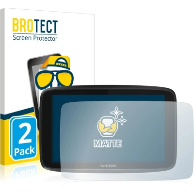 Afbeelding van BROTECT (2 Stuks) Antireflecterende Beschermfolie voor TomTom GO 6250 Anti Glare Screen Protector, Mat, Ontspiegelend