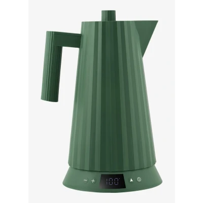 Afbeelding van Alessi Plissé Temperature Control Waterkoker Groen