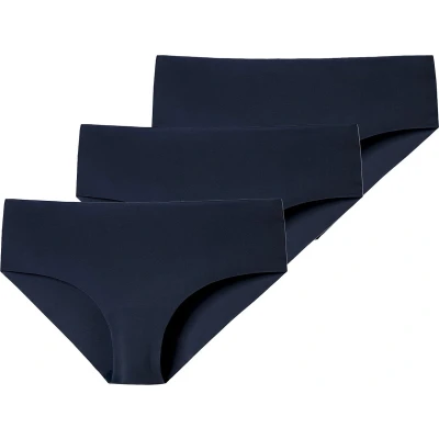 Afbeelding van Schiesser 3ER PACK Invisible Light Slip, Dames, Maat: 34, Nachtblau