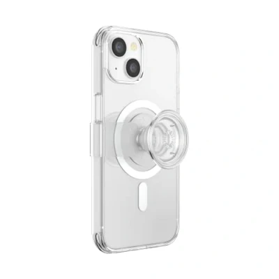 Afbeelding van PopSockets: PopCase PlantCore voor MagSafe Plantaardige Hoesje iPhone 14 met een Verplaatsbare PopGrip Slide Standaard en Grip Verwisselbare Top Clear