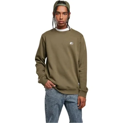 Afbeelding van Starter Essential Crewneck Sweater, Heren, Maat: Small, Darkolive