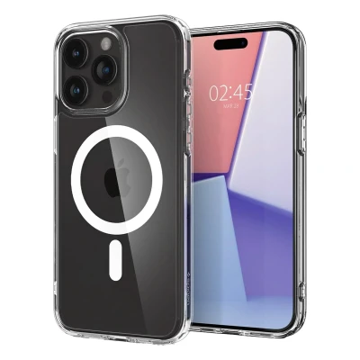 Afbeelding van Spigen Ultra Hybrid Mag Case Apple iPhone 15 Pro (White) Magfit ACS06715