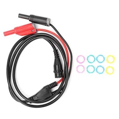 Afbeelding van BNC stekker naar veiligheidsbanaanstekker, P1204 50Ω 500V/5A 5 mm coaxiale kabeltestkabel voor oscilloscopen (100 cm)