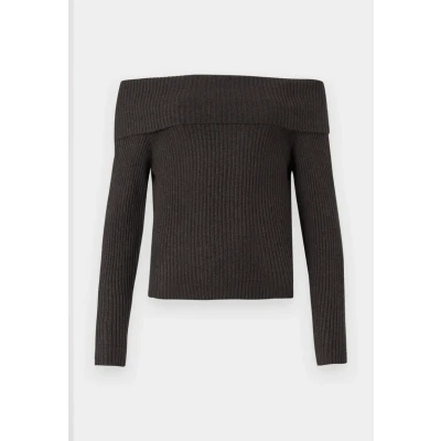 Afbeelding van Onlkatia Ls Off Shoulder KNT Noos, chocolade taart, XS