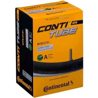 Afbeelding van Continental Chambre 27.5+ (57/70 584) versus 40 mm, binnenband voor fiets. Unisex volwassene, zwart, één maat