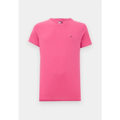 Afbeelding van TOMMY JEANS Heren TJM XSLIM Jersey TEE DM0DM04411, rood, S, Rood (Vintage Cerise), S