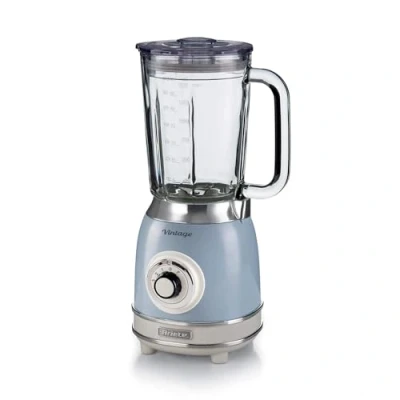 Afbeelding van Ariete 0583/05 Vintage Blender 1100 Watt glazen kan 1,5 liter inhoud Ice crush Blauw