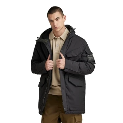 Afbeelding van G Star Vodan Parka Winterjas, Heren, Maat: Small, Dark black