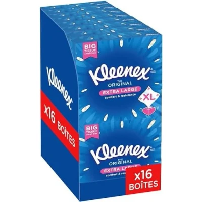 Afbeelding van KLEENEX Zakdoeken Original XL (16 dozen met elk 40 zakdoeken) 2 x groter* zacht en duurzaam