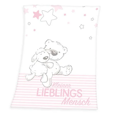 Afbeelding van Baby Best Babydeken Kleine favoriete persoon met een leuk motief en opschrift, knuffeldeken
