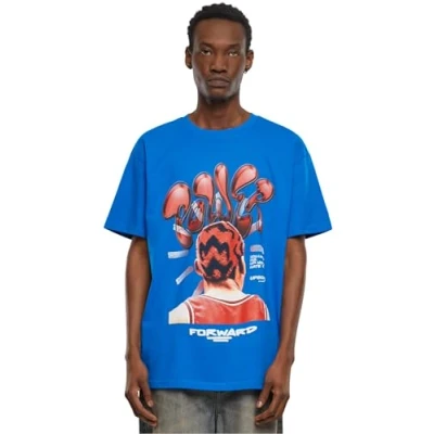 Afbeelding van Upscale by Mister Tee Power Foward 2.0 Tshirt print, Heren, Maat: Small, Blue