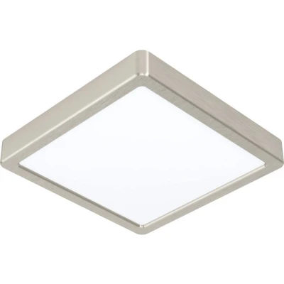 Afbeelding van EGLO LED Fueva 5 Plafondlamp, 1 lichtpunt, moderne opbouwlamp van staal met een kunststof lichtoppervlak, ledlamp in nikkel mat, wit, opbouwlamp, 21 c
