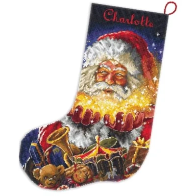 Afbeelding van Kruissteekset, kerstkous, kerstwonder, telpatroon