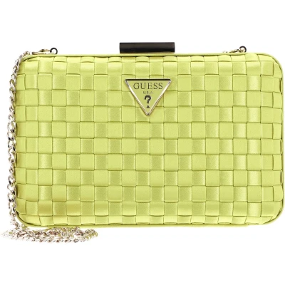 Afbeelding van Guess Twiller Clutch, Dames, Maat: One Size, Chartreuse